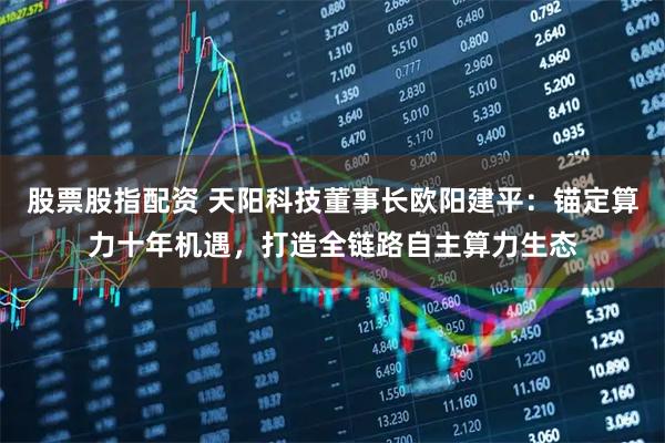 股票股指配资 天阳科技董事长欧阳建平：锚定算力十年机遇，打造全链路自主算力生态